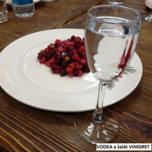 Rusko vinegret a vodka